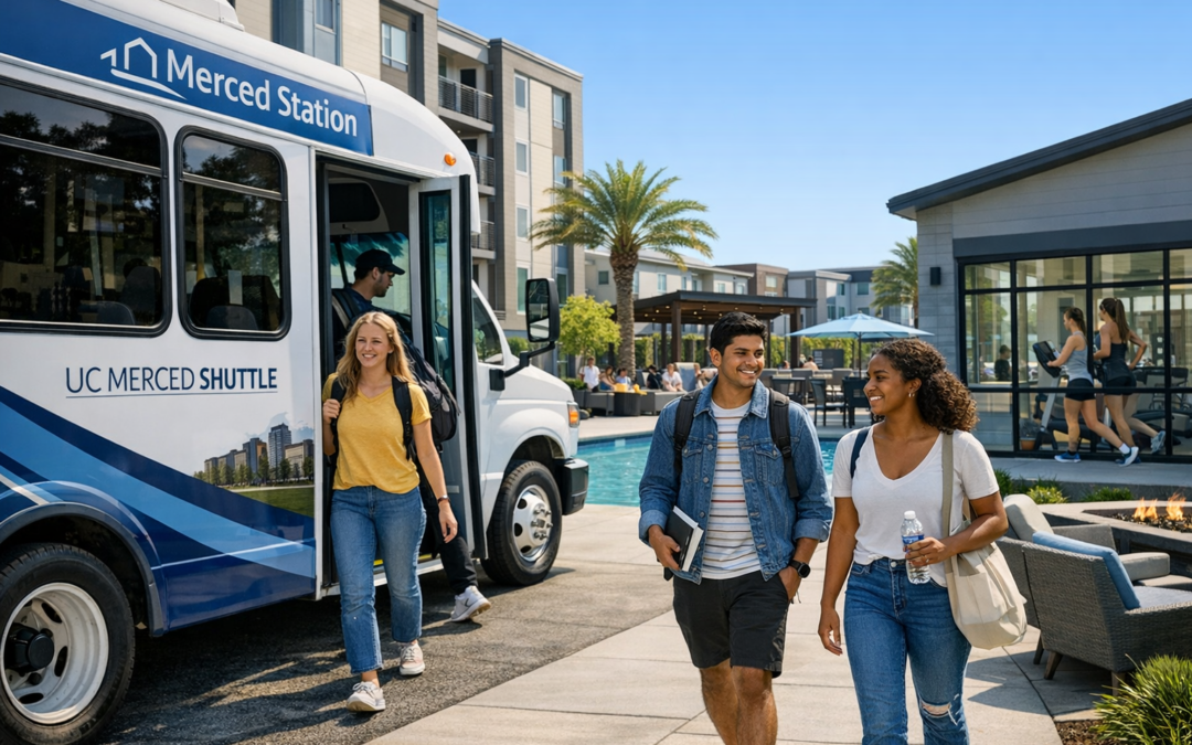 Seamless Student Living: How Merced Station’s Shuttle and Amenities Elevate Your UC Merced Experience
